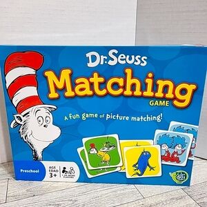 Dr. Seuss Matching Game Memory Match Children's Learning 3+ Preschool 1 + Player